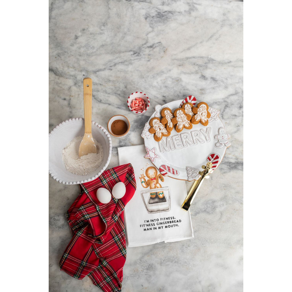 Mud Pie Gingerbread Man Towel