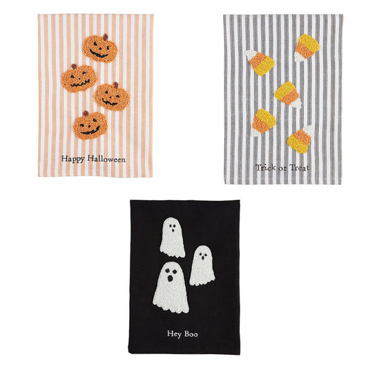 Mud Pie Halloween Beaded Towel