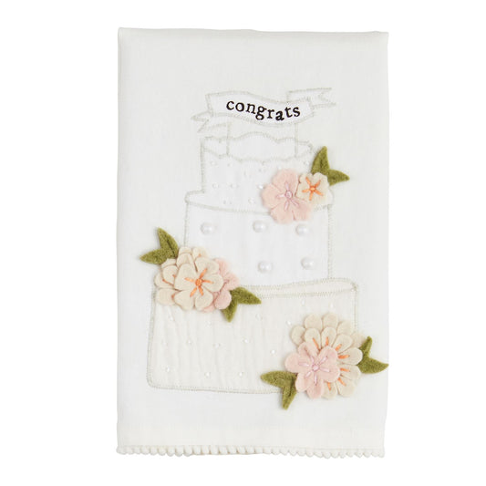 Mud Pie Wedding Applique Tea Towel