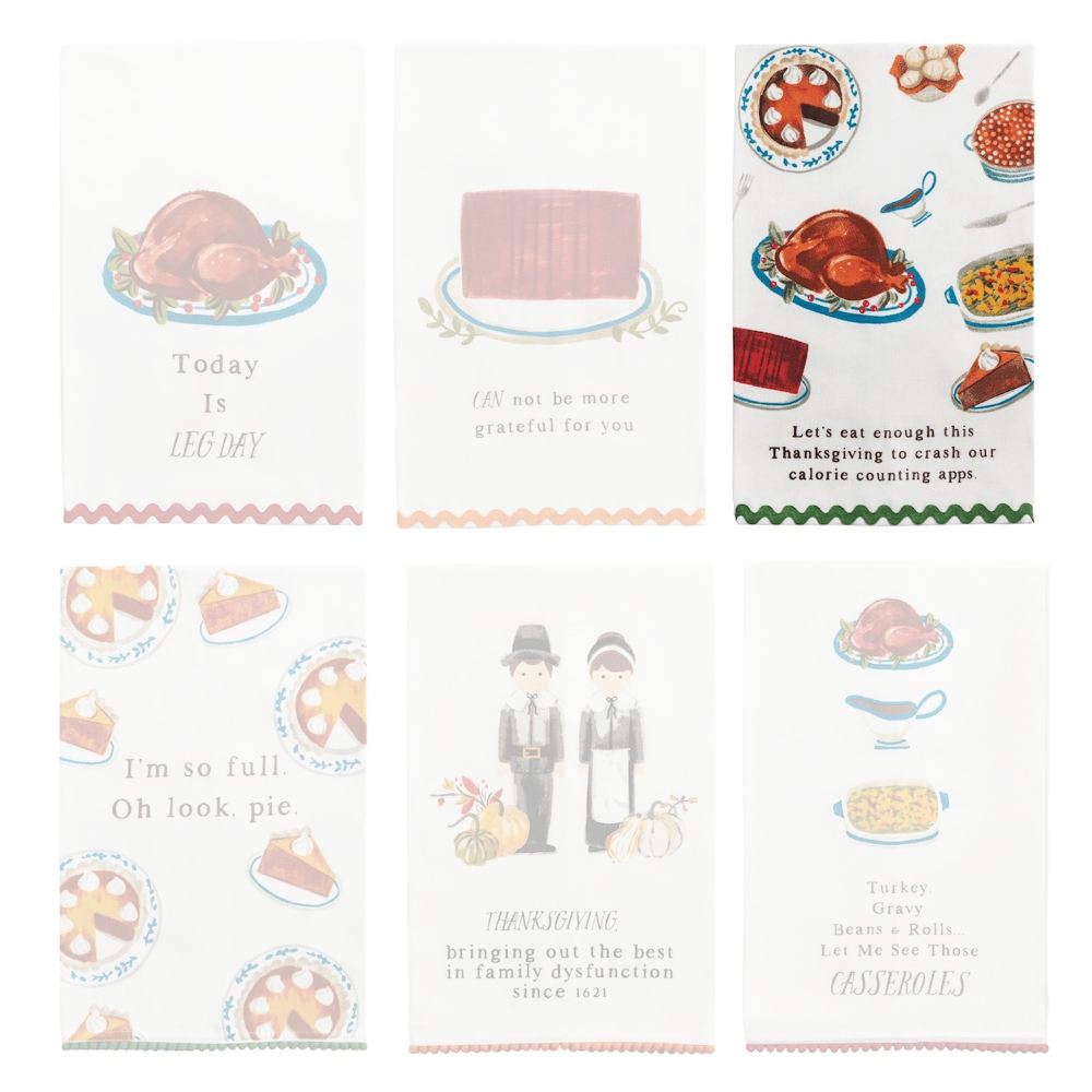 Mud Pie Thanksgiving Trim Towels