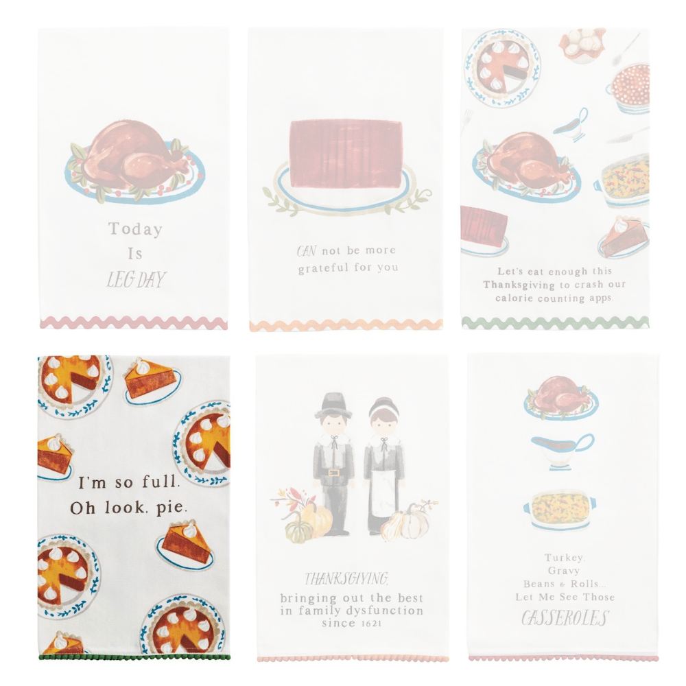 Mud Pie Thanksgiving Trim Towels