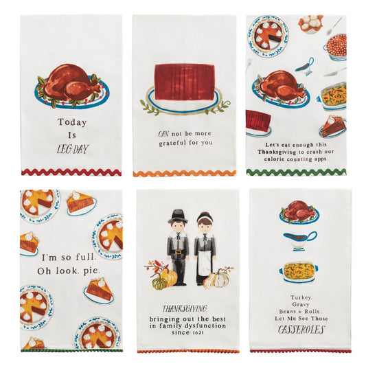 Mud Pie Thanksgiving Trim Towels