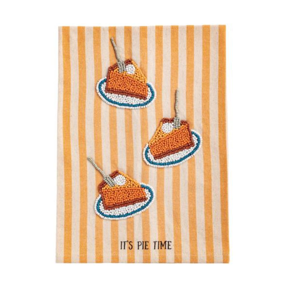 Mud Pie Beaded Thanksgiving Towels