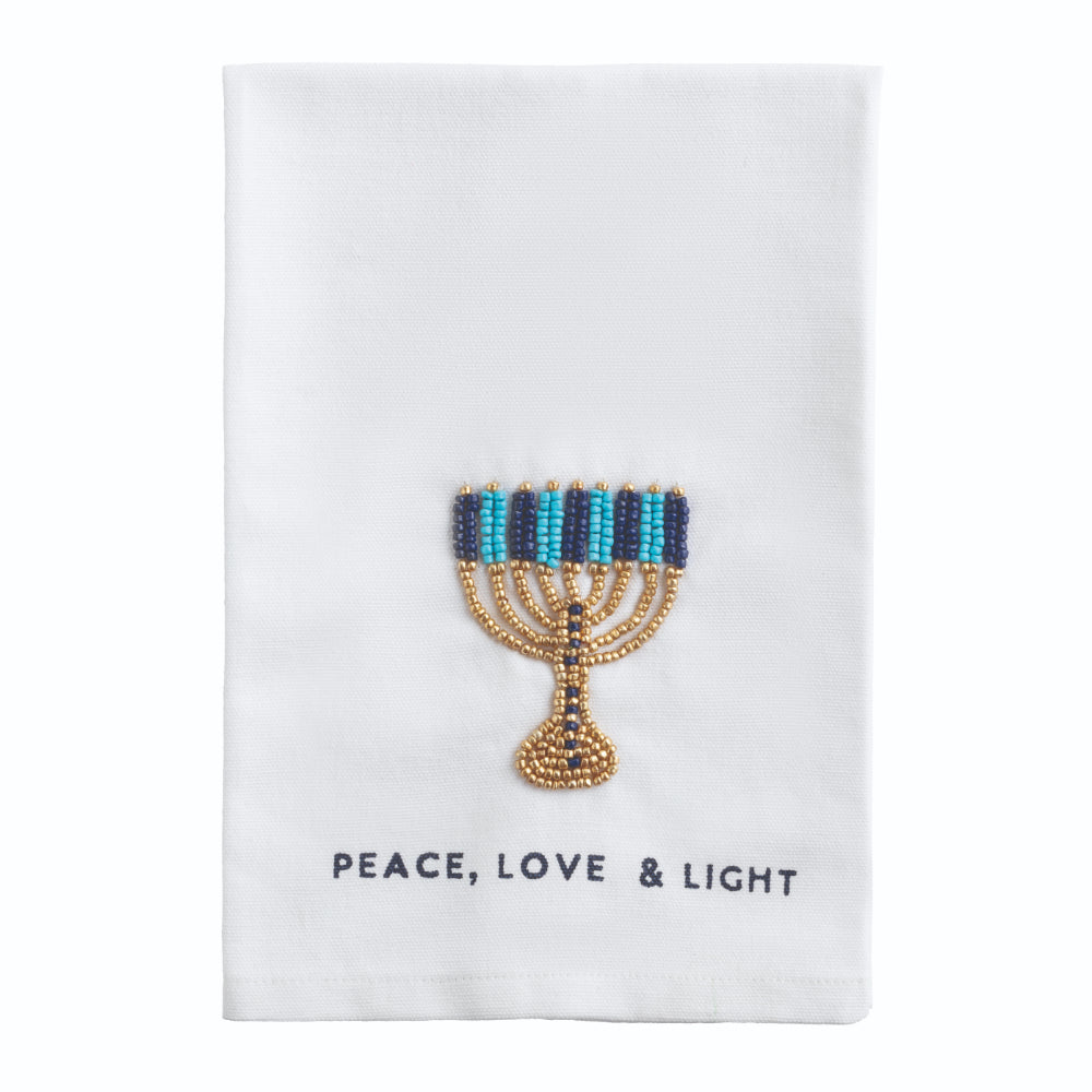 Mud Pie Beaded Hanukkah Towel