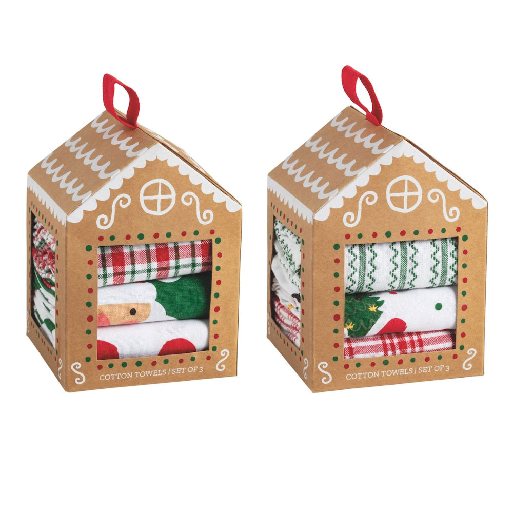 Mud Pie Gingerbread House Towel Sets