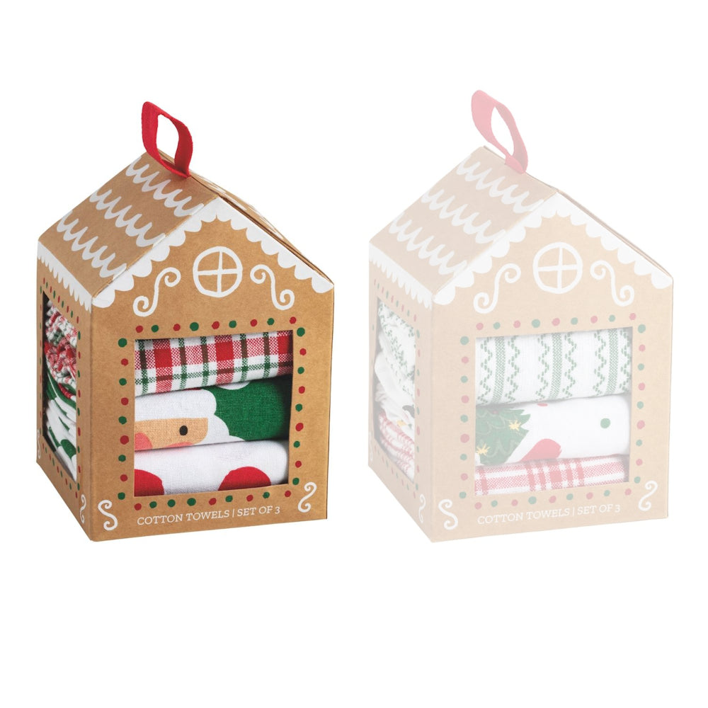 Mud Pie Gingerbread House Towel Sets