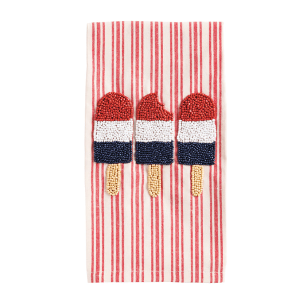 Mud Pie Beaded Americana Towels