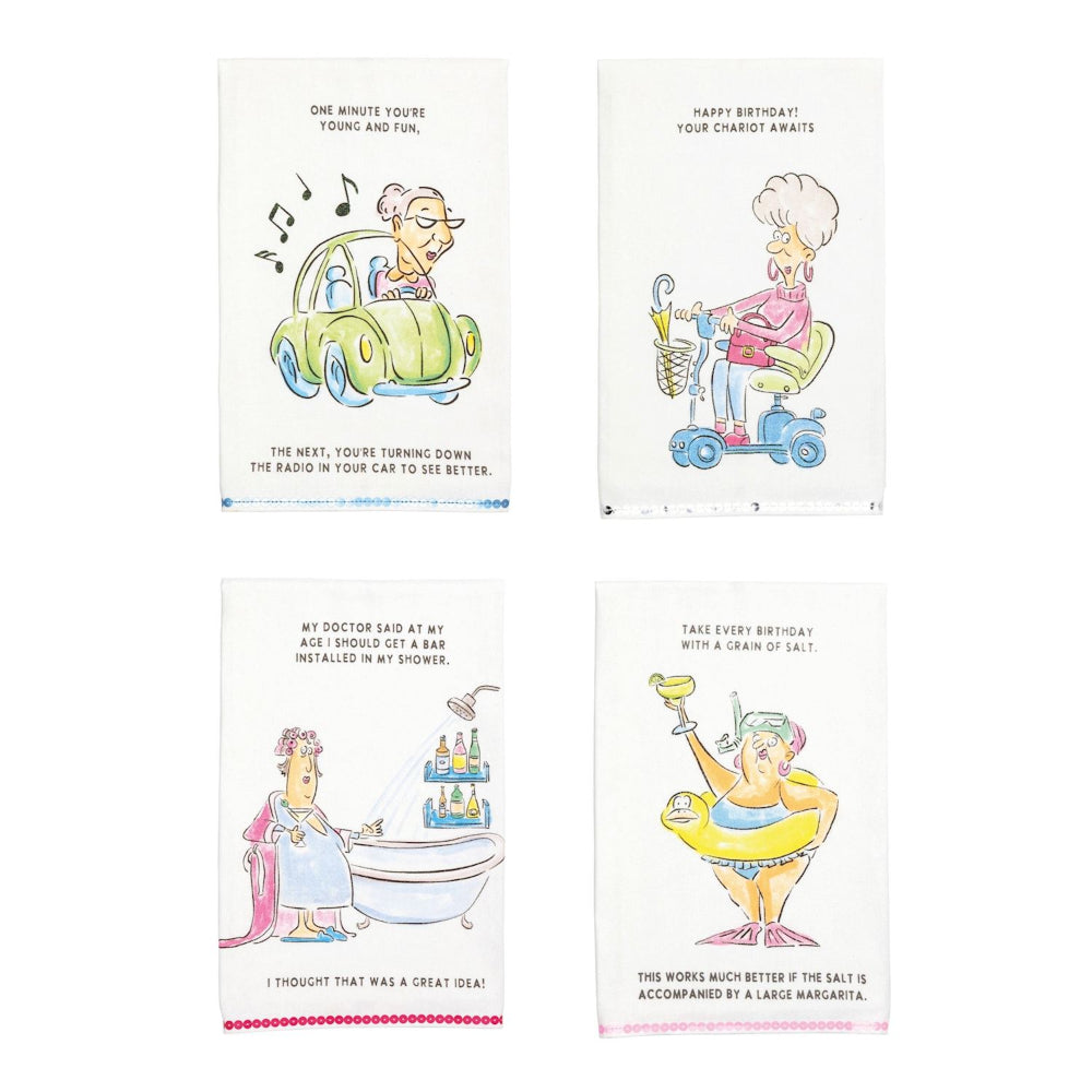 Mud Pie Sequin Birthday Towels