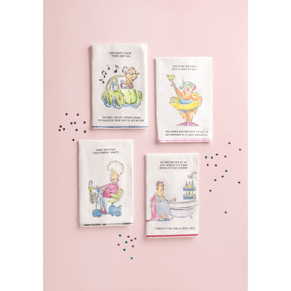 Mud Pie Sequin Birthday Towels