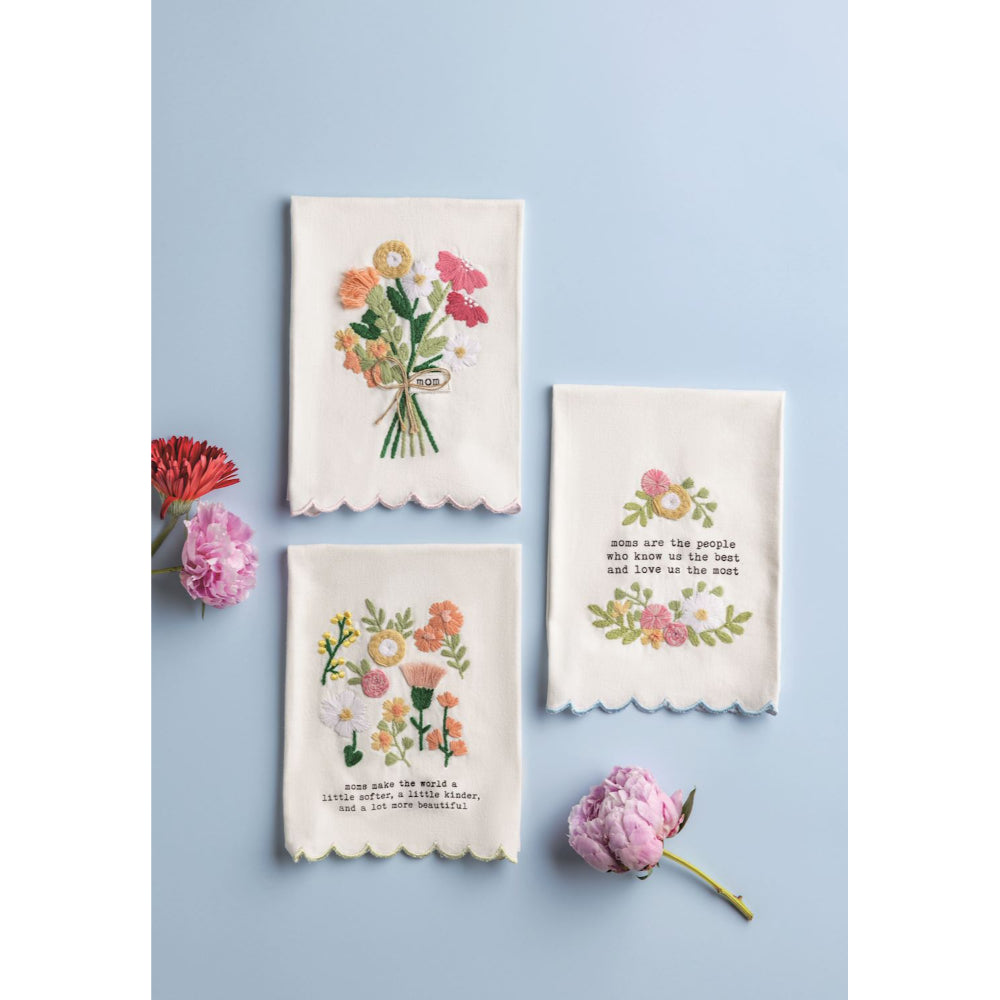 Mud Pie Embroidered Mom Towels