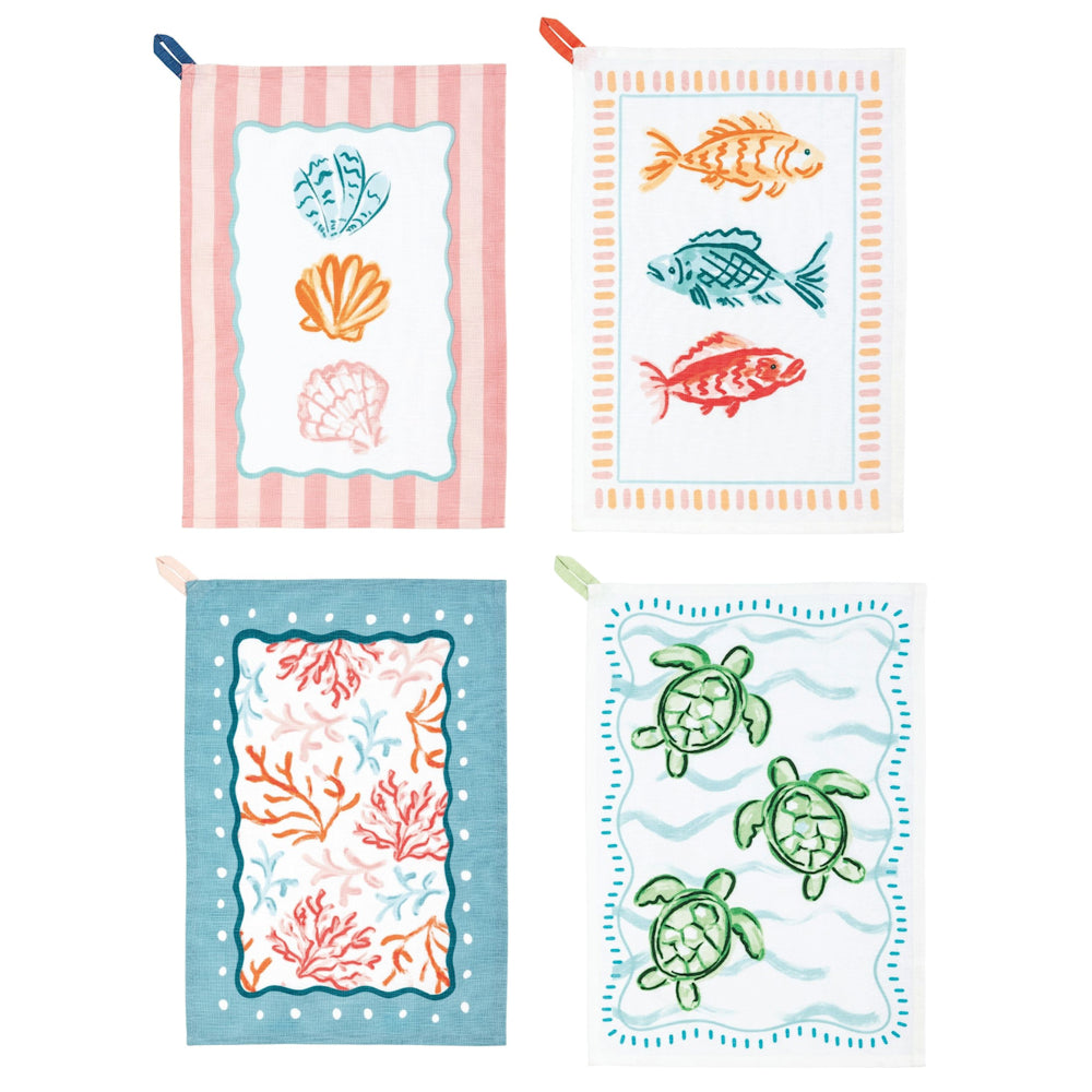 Mud Pie Sea Printed Towels
