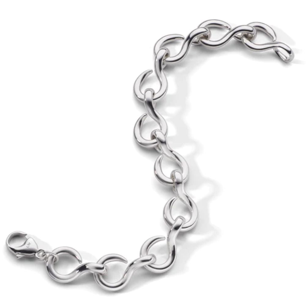 Monica Rich Kosann "The Twist" Sterling Silver Premier Infinity Bracel ...