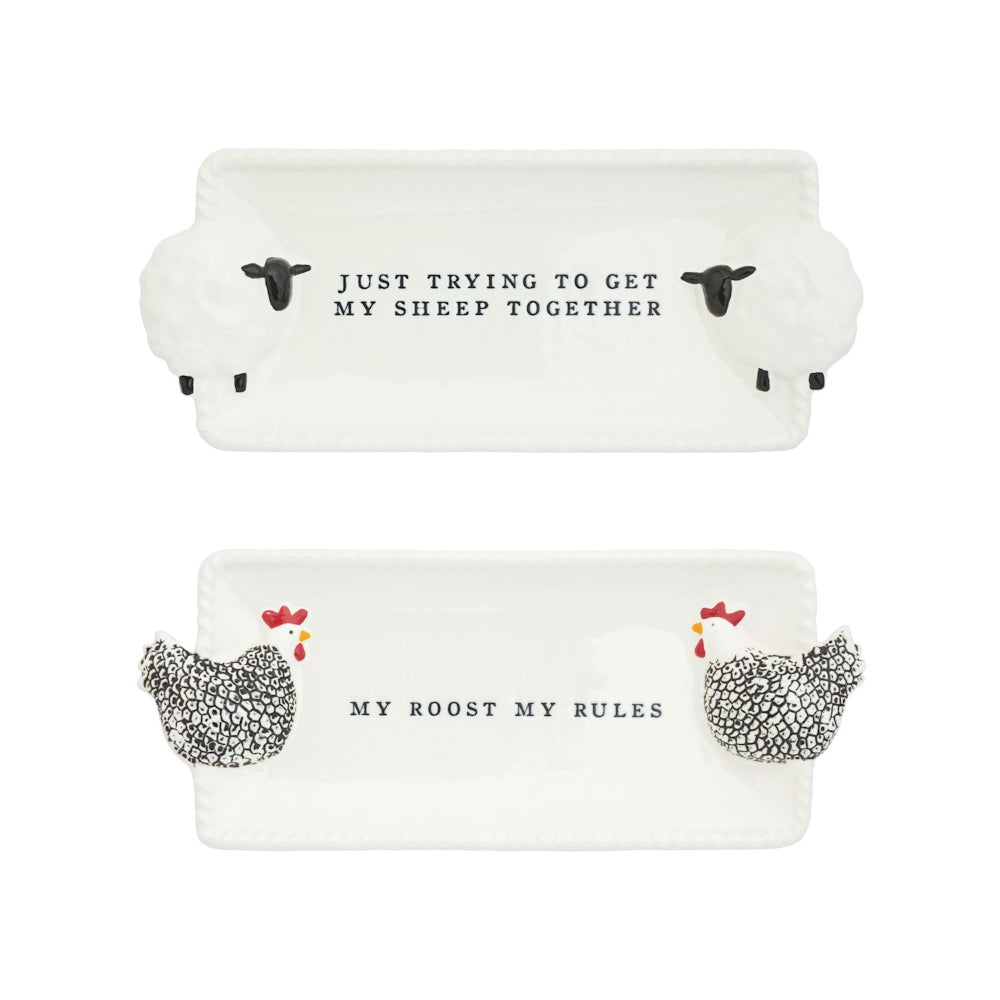 Mud Pie Farm Everything Plate