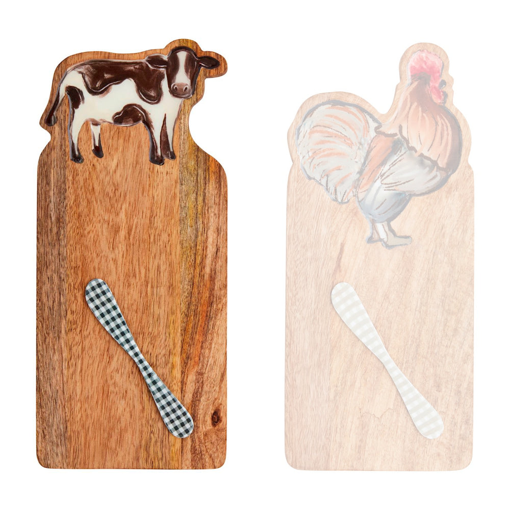 Mud Pie Farm Animal Board Sets