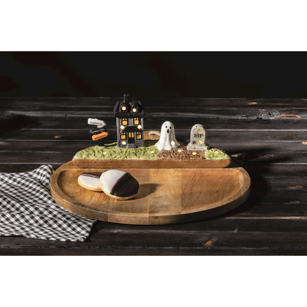 Mud Pie Round Wood Paddle Board