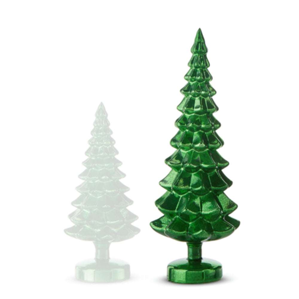 Raz Imports Green Glass Trees