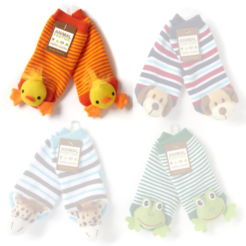 Two's Company Animal Baby Sock