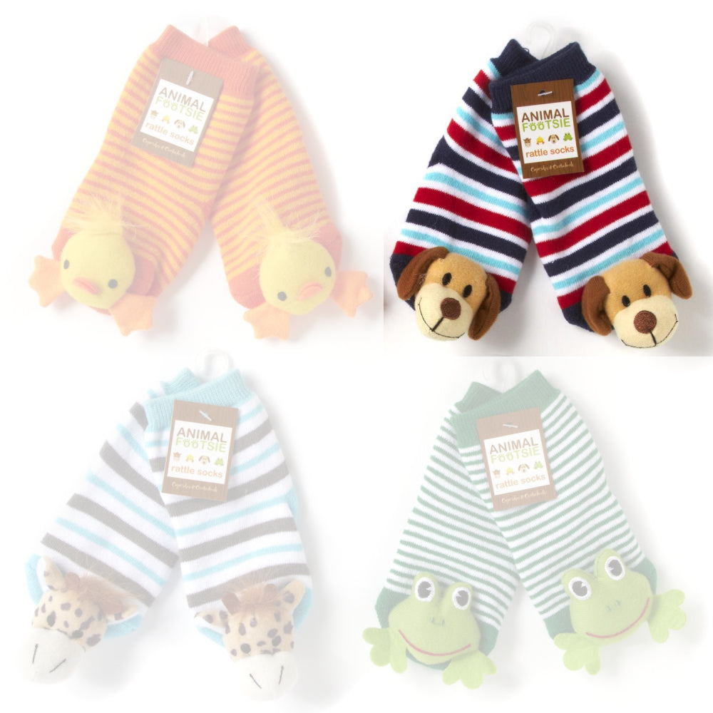 Two's Company Animal Baby Sock