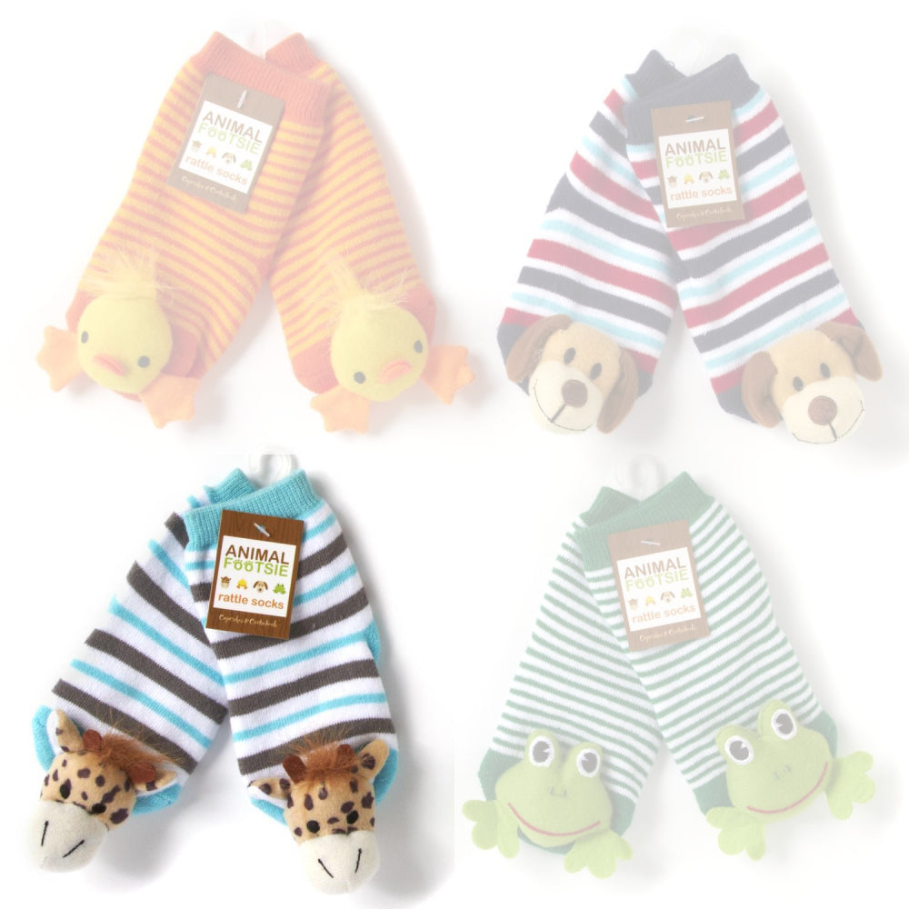 Two's Company Animal Baby Sock
