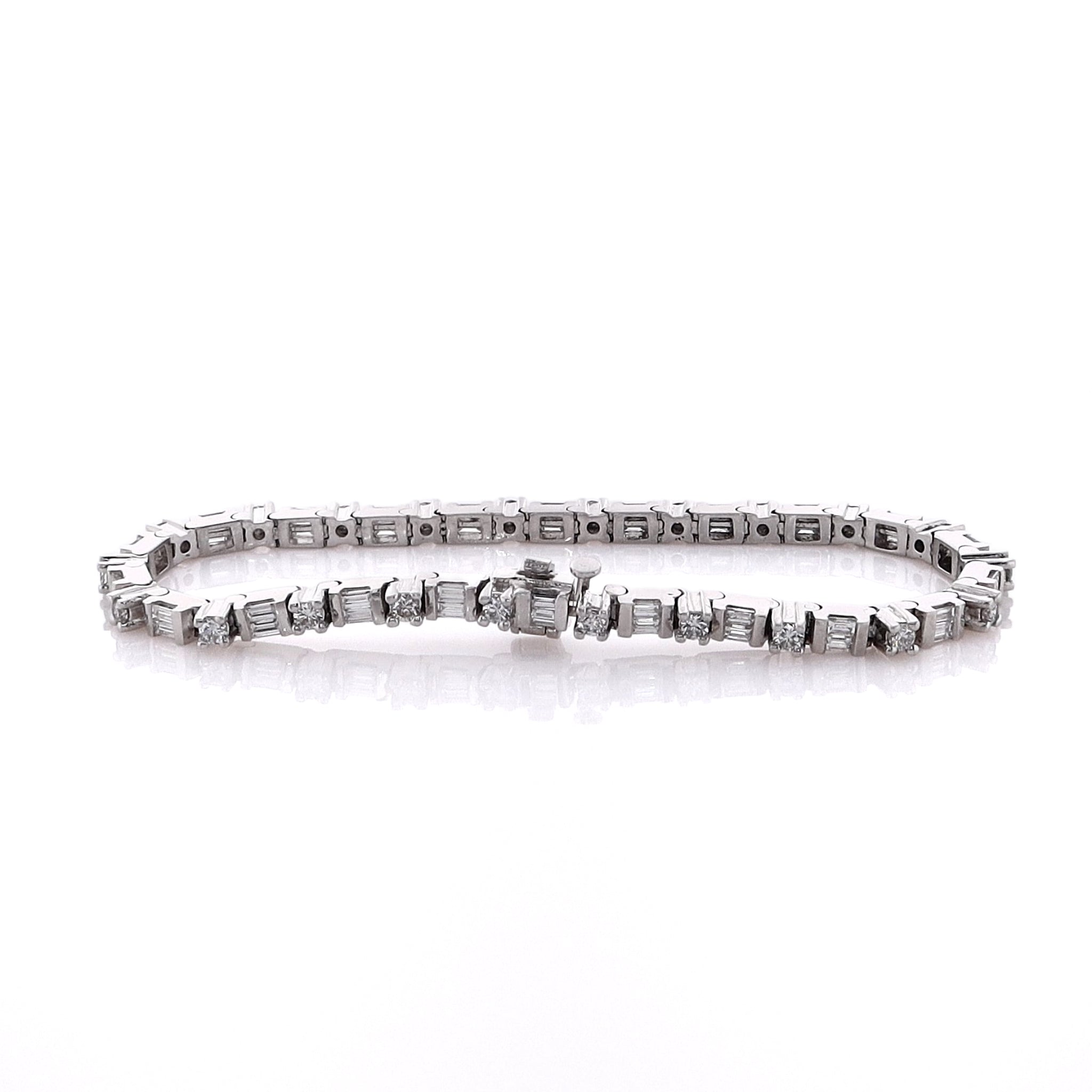Estate Platinum Diamond Bracelet Smyth Jewelers