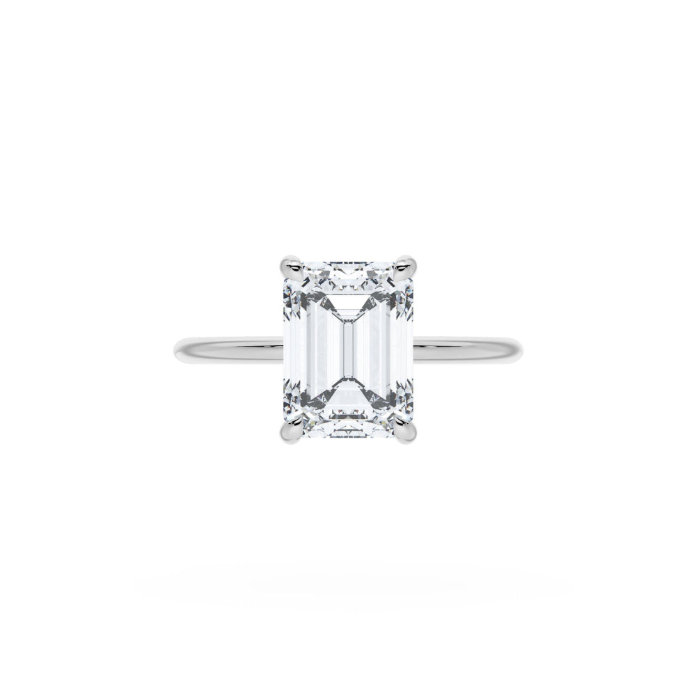 Tacori 18k Gold Founder's Collection Emerald Solitaire Engagement Ring