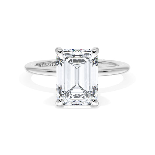 Tacori 18k Gold Founder's Collection Emerald Solitaire Engagement Ring