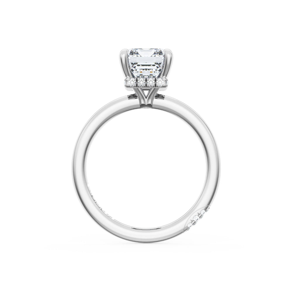 Tacori 18k Gold Founder's Collection Emerald Solitaire Engagement Ring