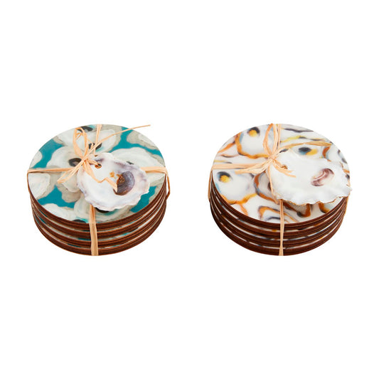 Mud Pie Oyster Coaster Sets