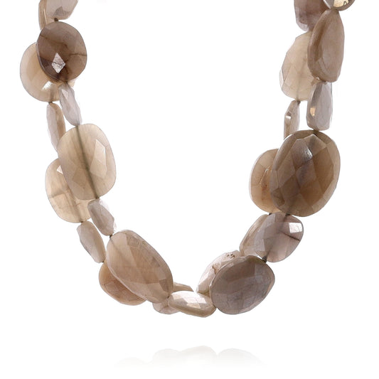 Clara Williams Coated Faceted Moonstone Multi-Strand Necklace