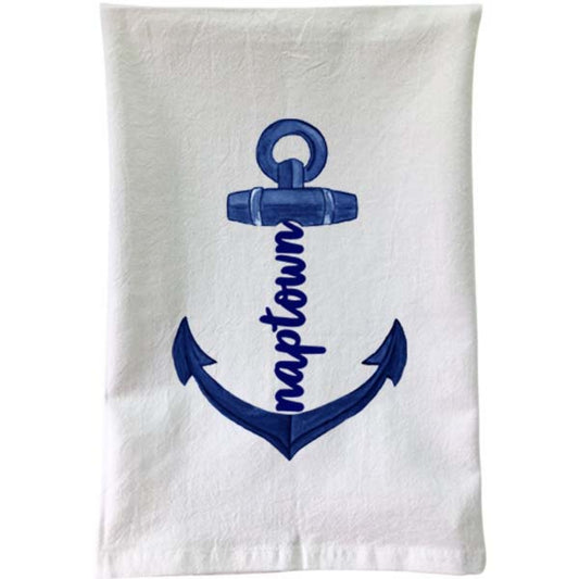 Naptown Anchor Flour Sack Towel