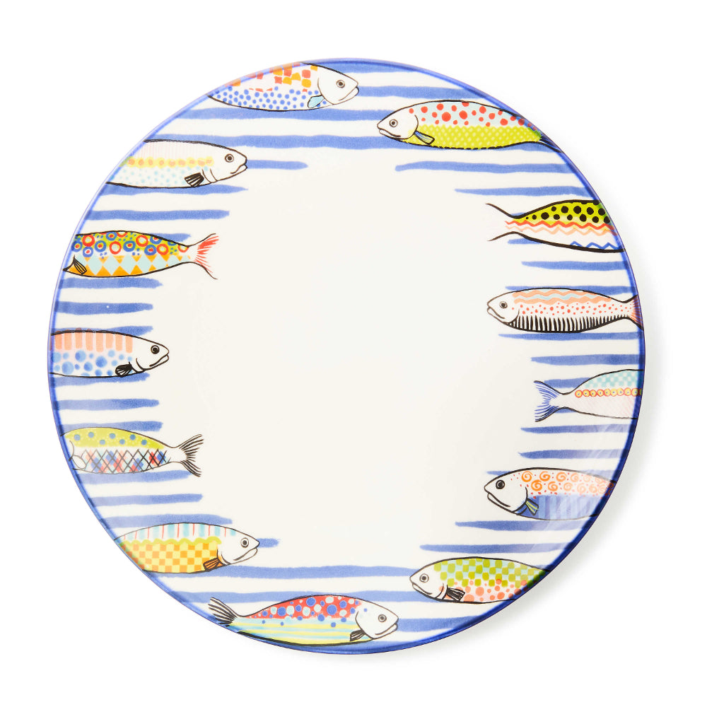 Mackenzie-Childs Go Fish Dinner Plate