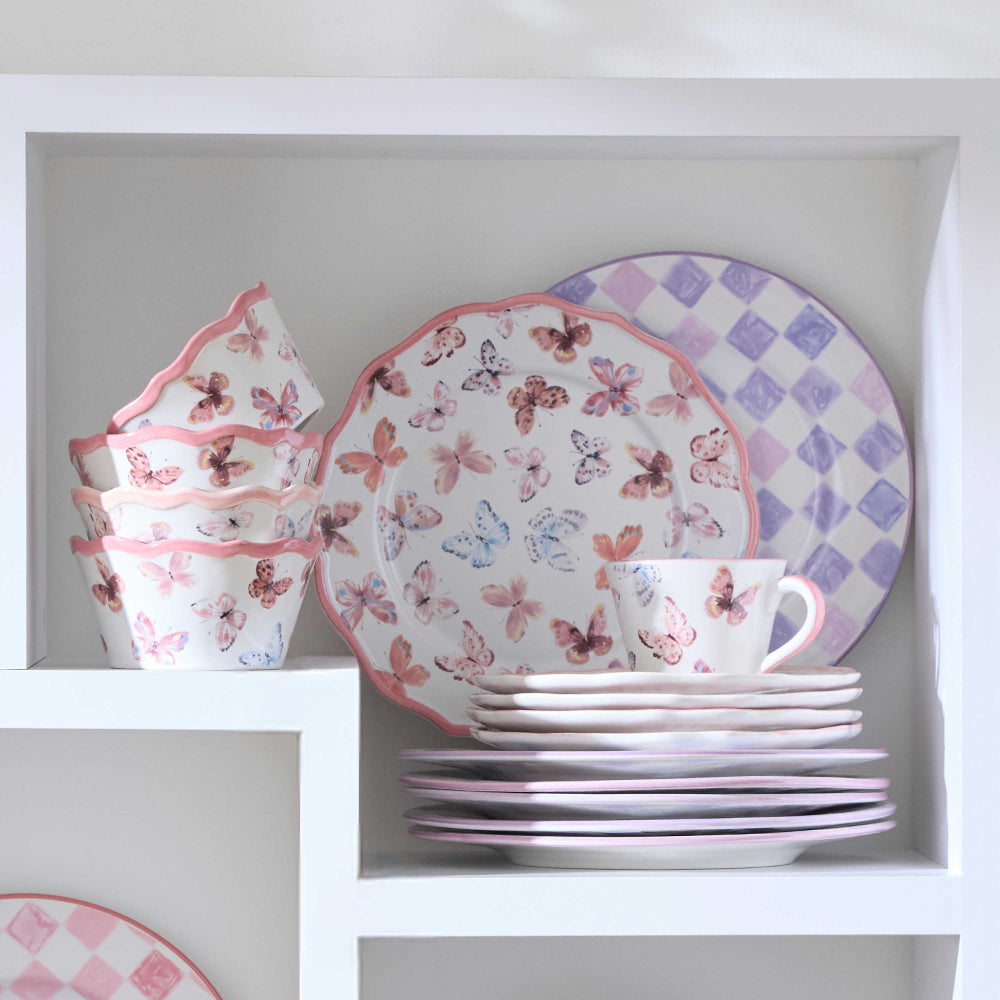 MacKenzie-Childs Butterfly Hill Dinner Plate