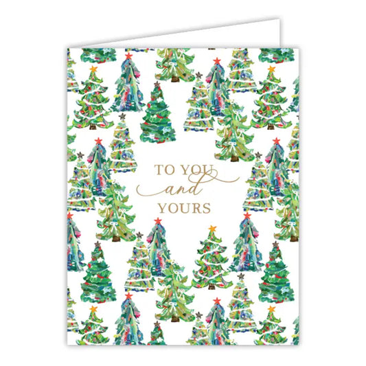 RosanneBeck Collections To You and Yours Christmas Trees Greeting Card
