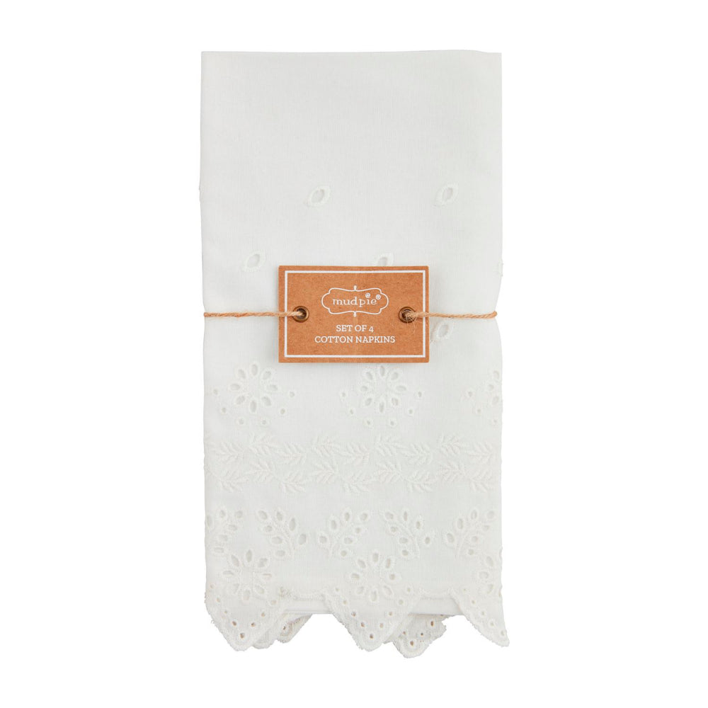 Mud Pie Eyelet Spring Napkin (Set of 4)