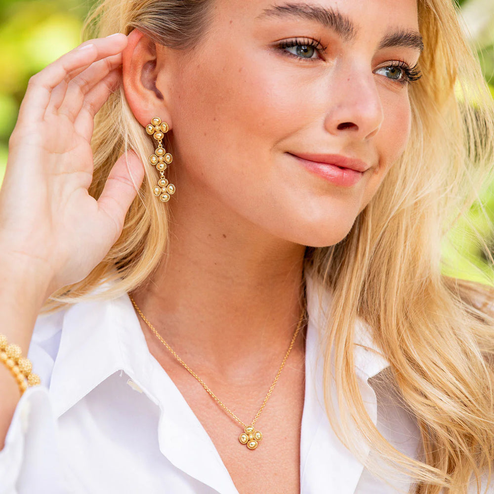 Capucine De Wulf Berry Clover Linear Earrings