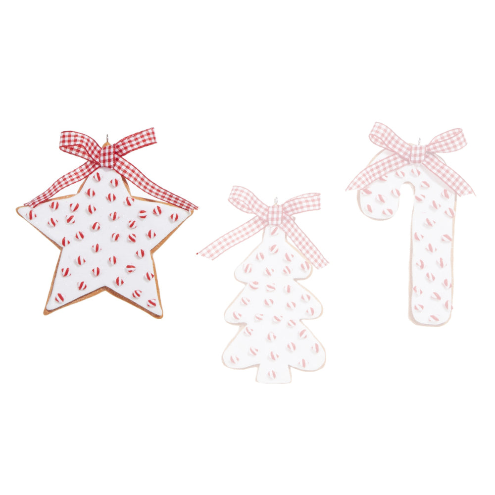 Raz Imports 4.5" Peppermint Sprinkles Cookie Ornament