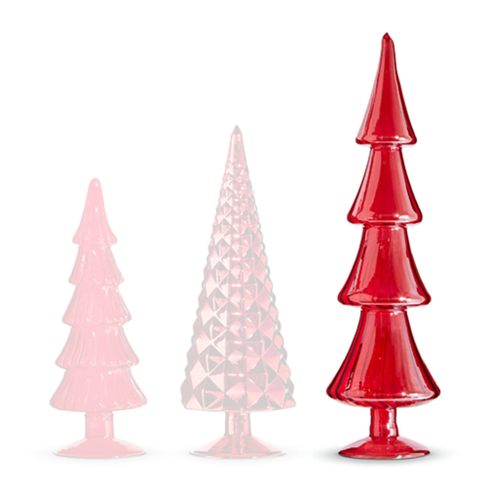 Raz Imports Red Glass Tree