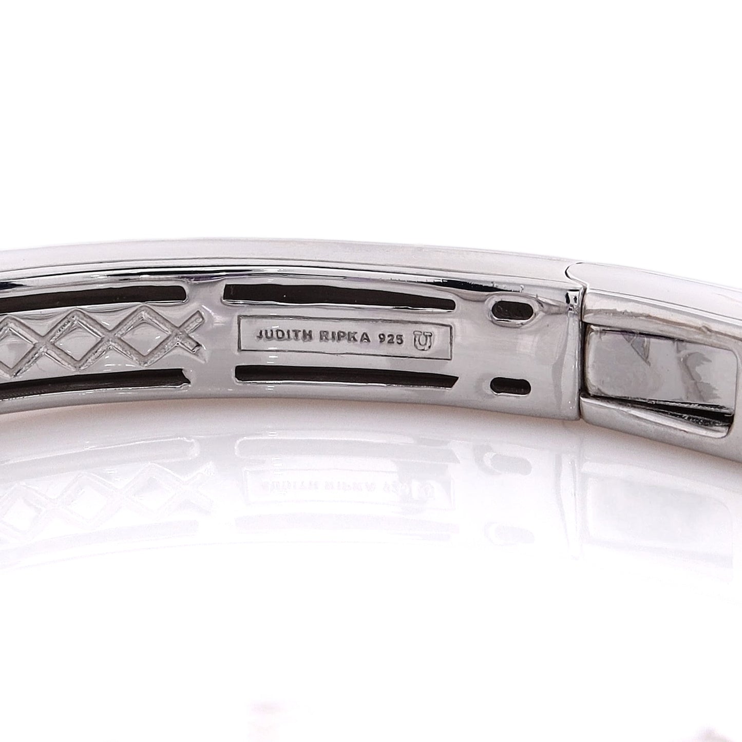 Judith Ripka Sterling Silver Cassandre Cuff with Amethyst Ends