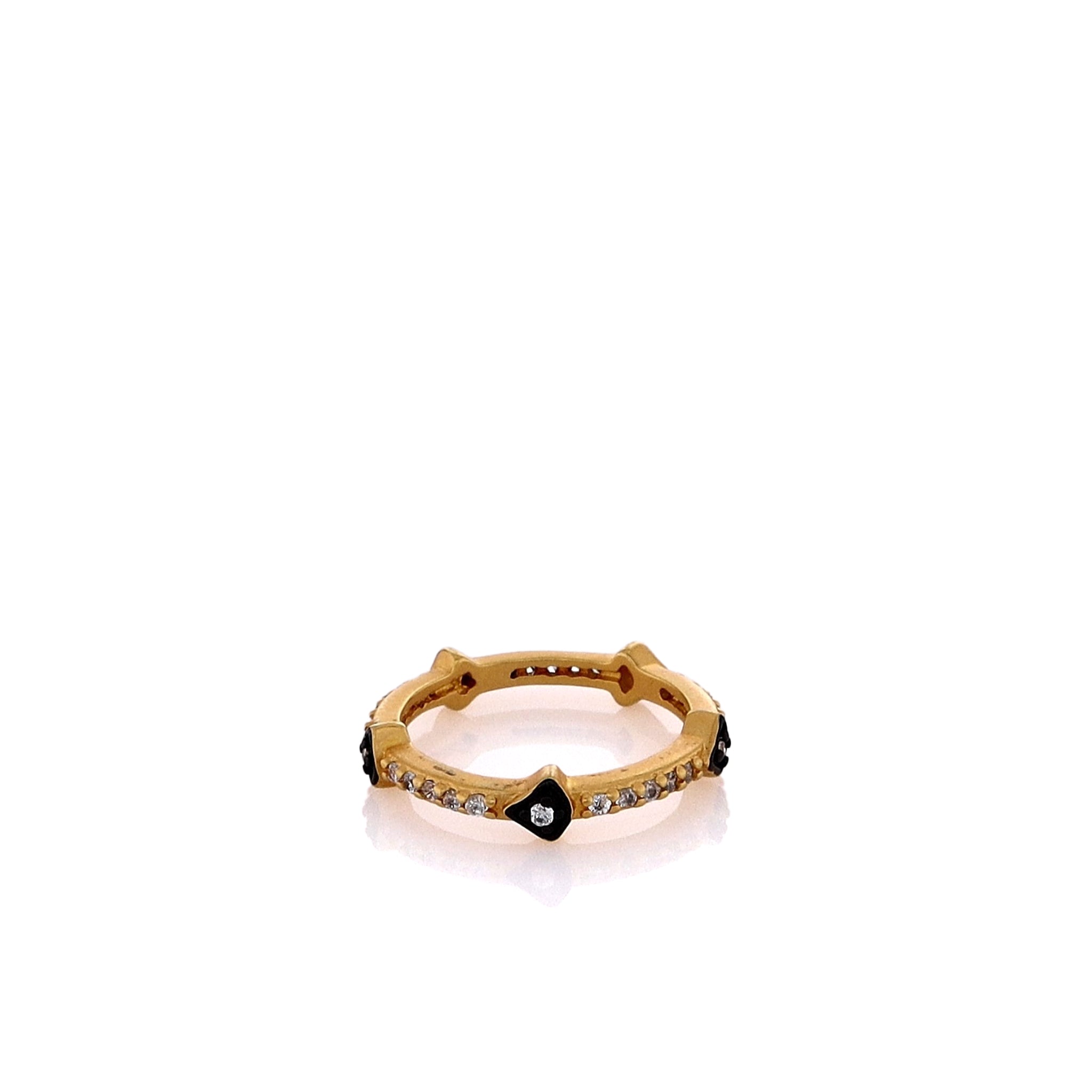 Freida Rothman Gold Tone Cubic Zirconia Arrow Station Band – Smyth Jewelers