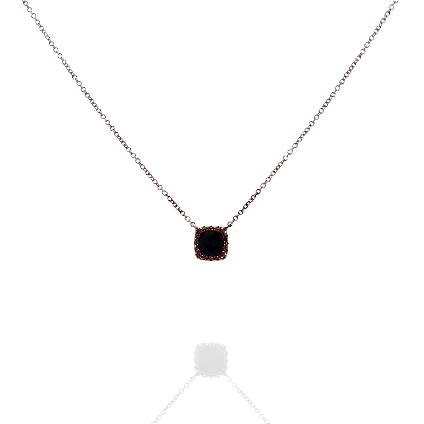 Tacori Petite Cushion Gem Black Onyx Pendant Necklace