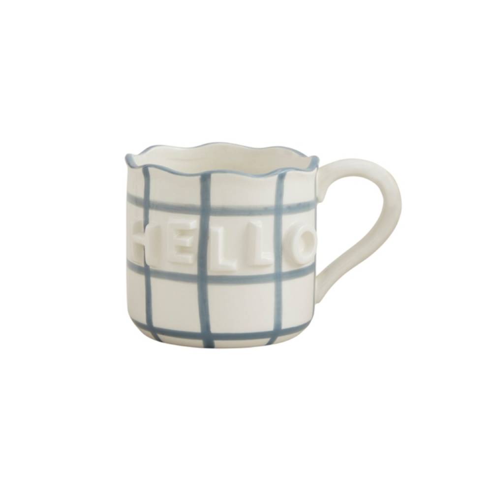 Mud Pie Wavy Happy Mugs
