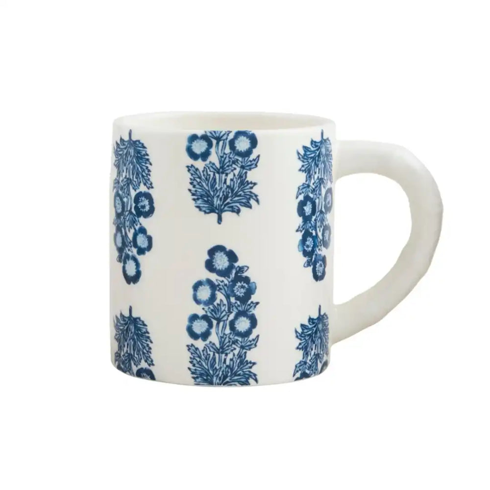 Mud Pie Block Print Mugs