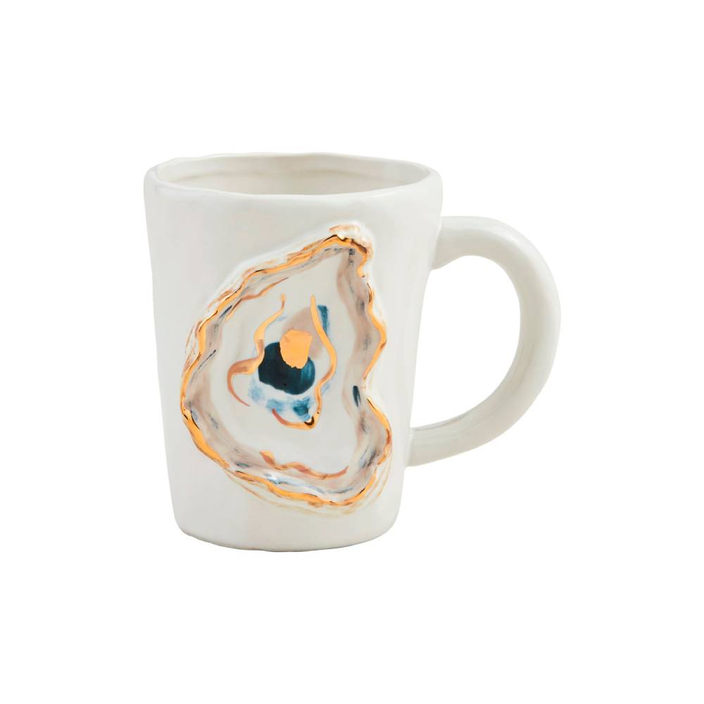 Mud Pie Oyster Shell Mug