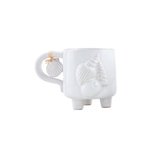 Mud Pie Sea Footed Mug