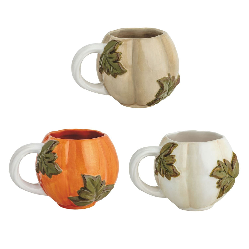 Mud Pie Leaf Gourd Mugs