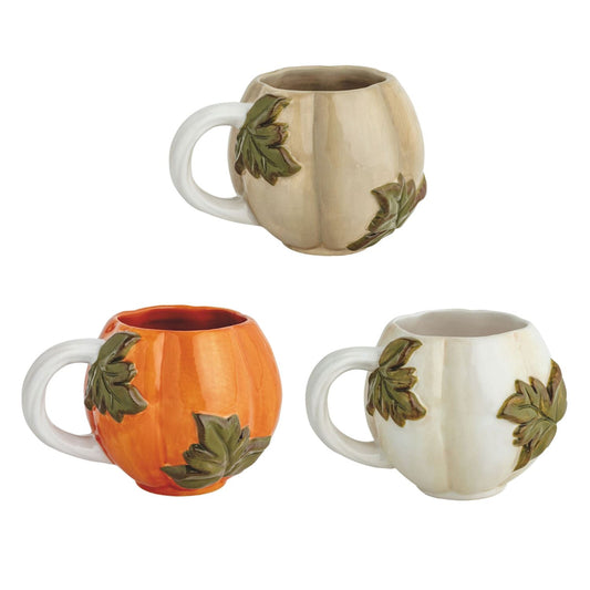 Mud Pie Leaf Gourd Mugs