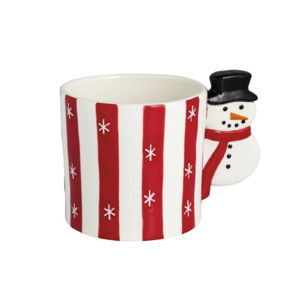 Mud Pie Whimsical Christmas Handle Mugs