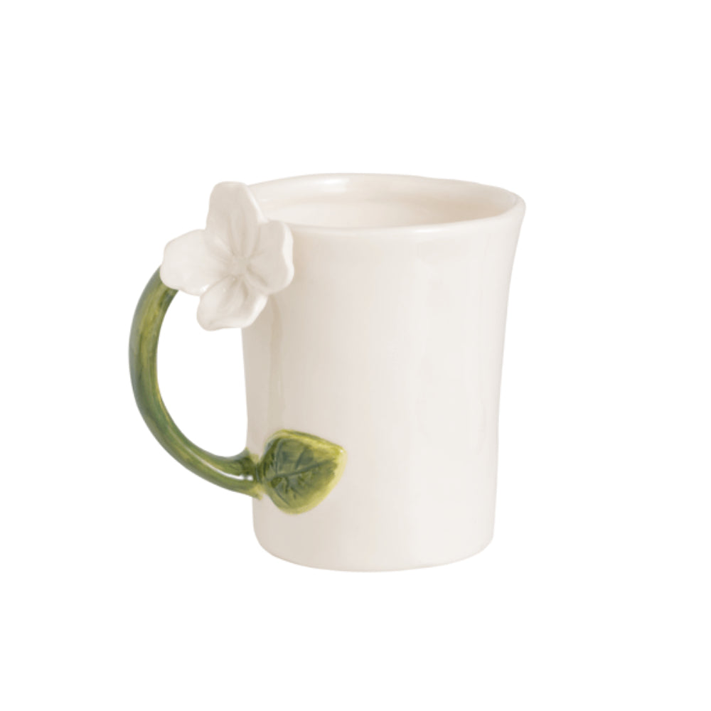 Mud Pie Flower Handle Mugs