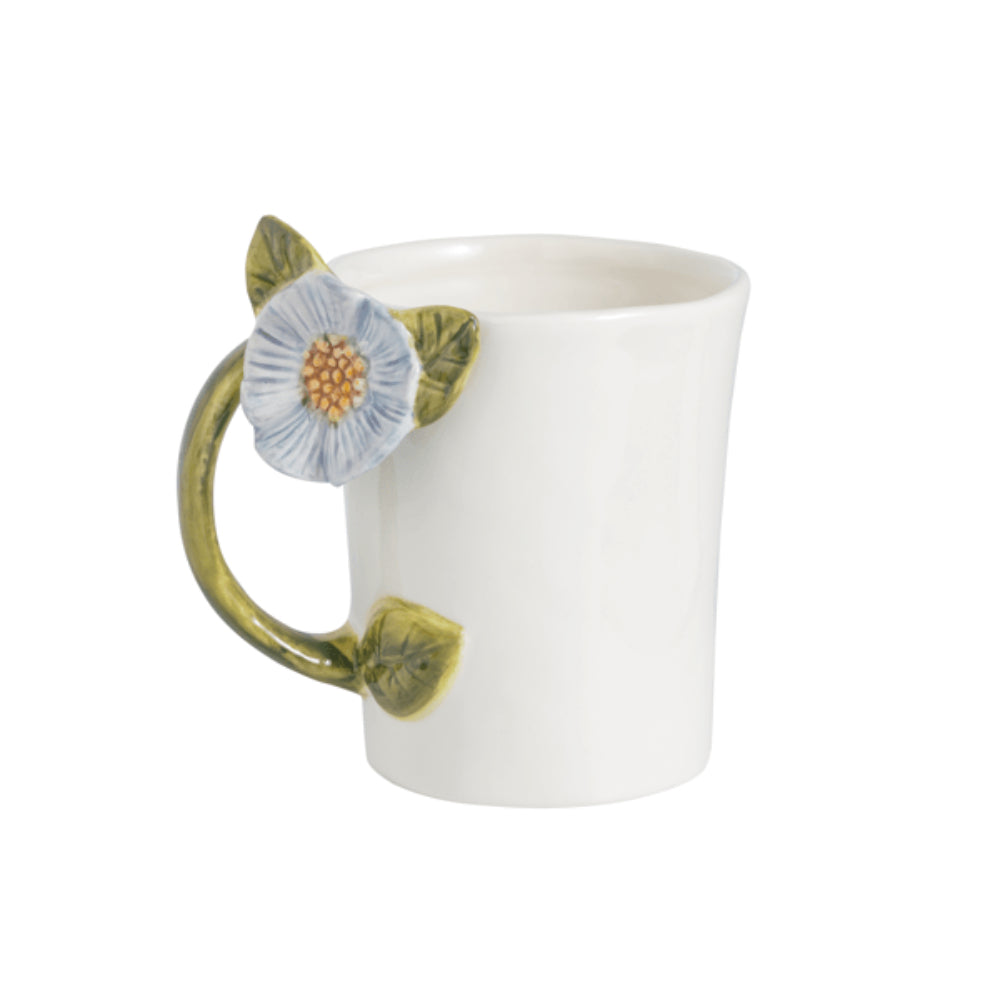 Mud Pie Flower Handle Mugs