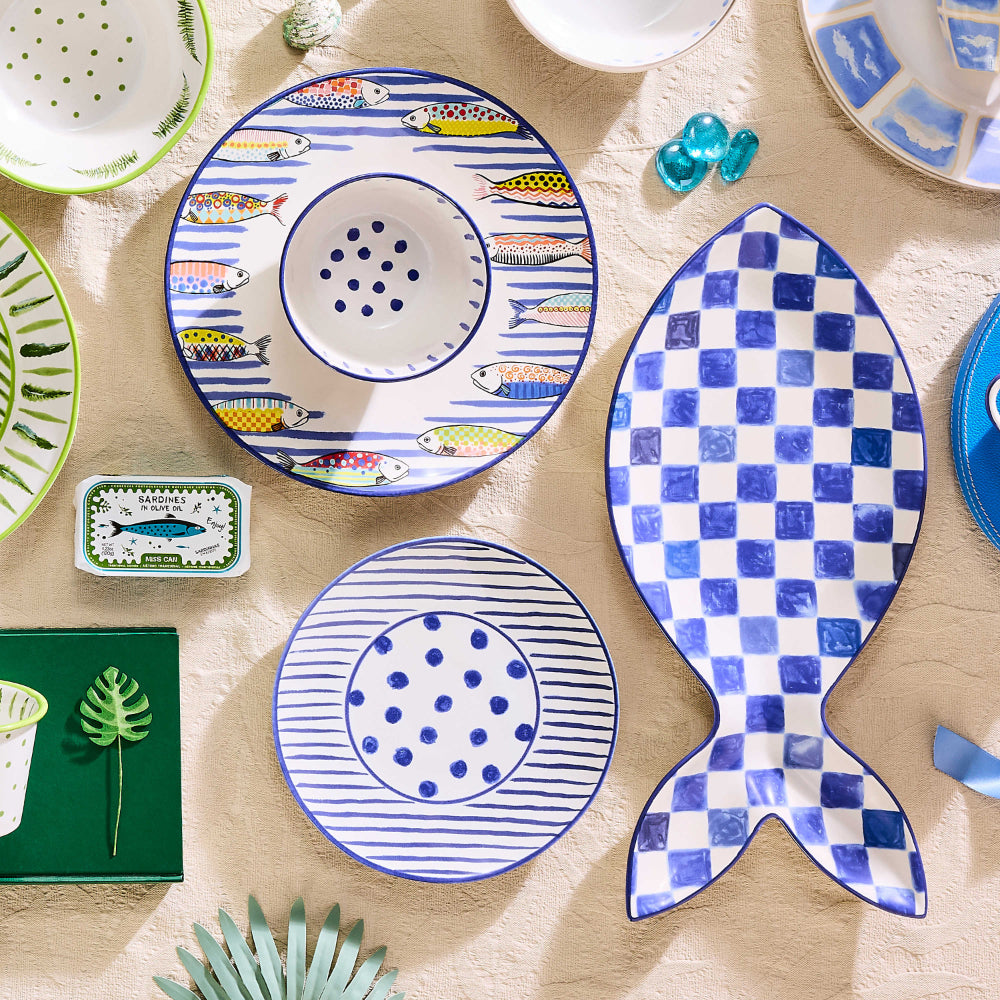 Mackenzie-Childs Go Fish Salad Plate